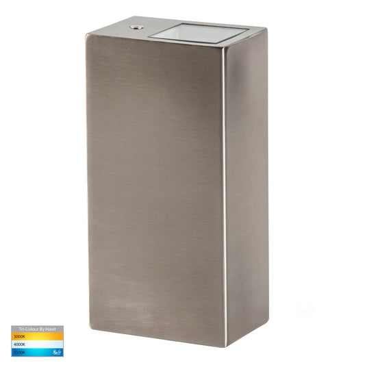 Square Surface Mounted Wall Light 316 Stainless Steel