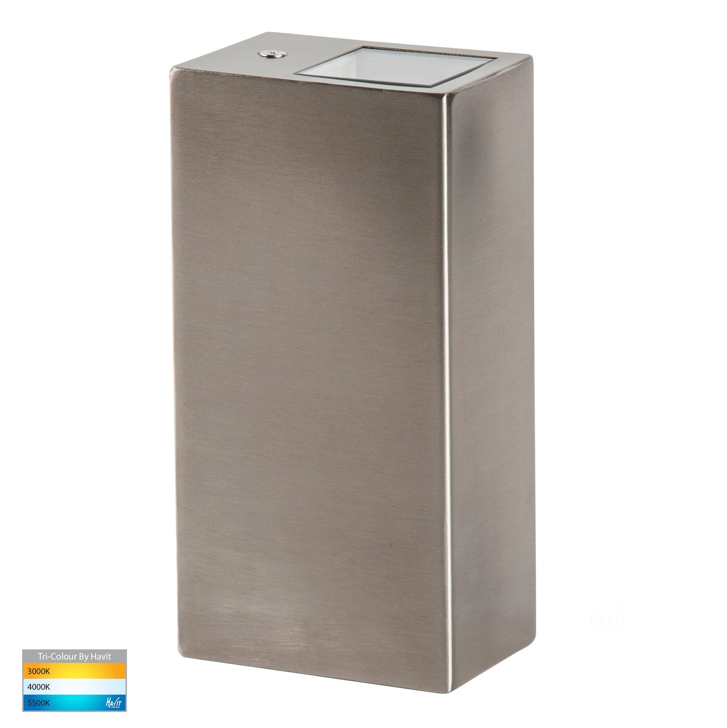 Square Surface Mounted Wall Light 316 Stainless Steel 