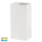 Square Surface Mounted Wall Light Poly Powder Coated White  HV3633t-Wht