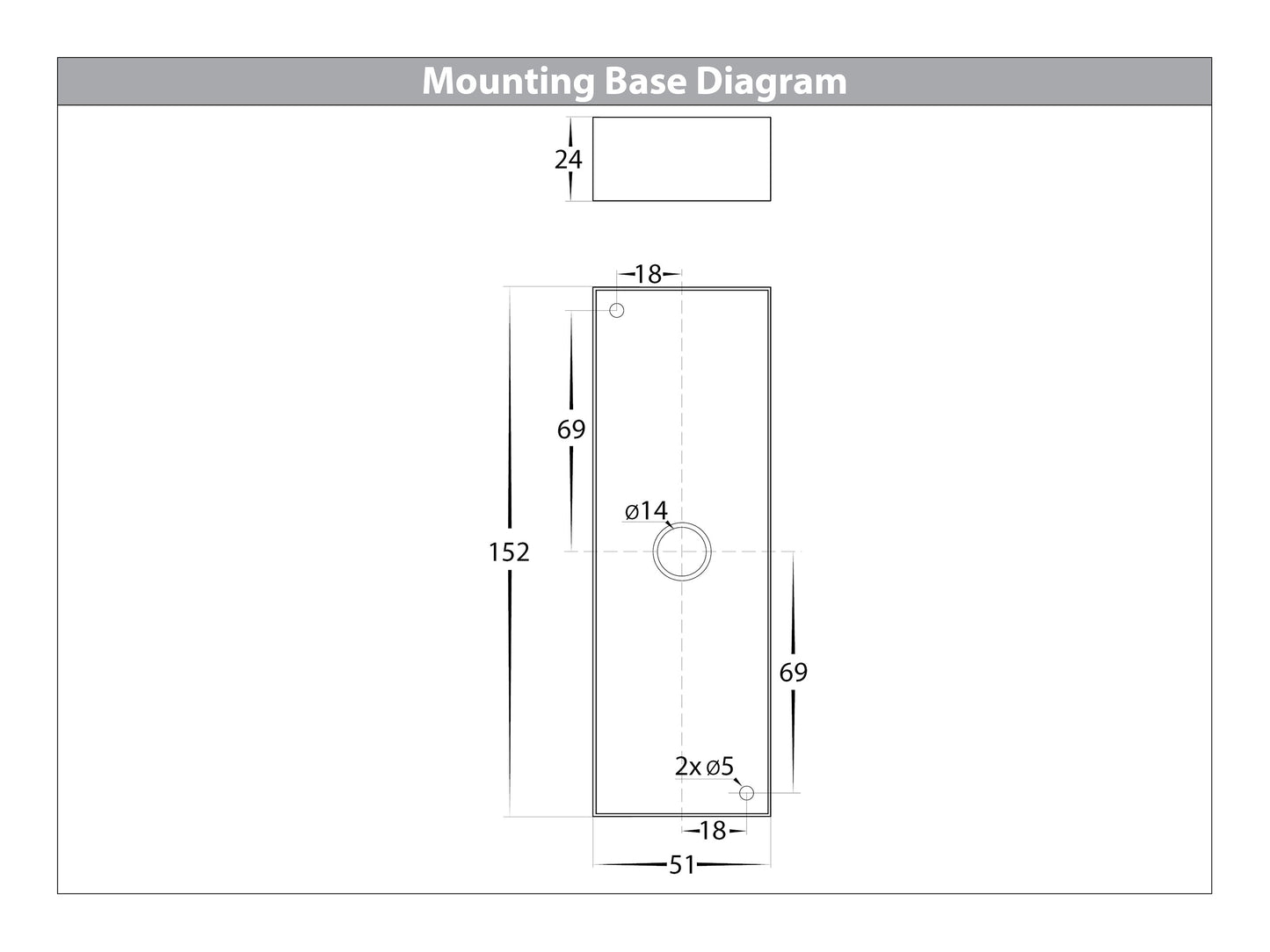 Square Surface Mounted Wall Light 316 Stainless Steel