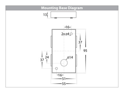Up & Down Wall Light White HV3635t-Wht