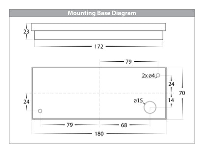 Up & Down Wall Light Black HV3637t-Blk