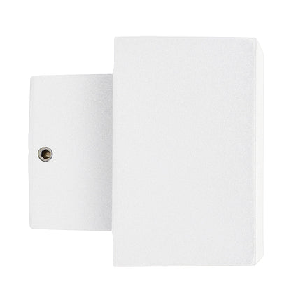 Mini Up & Down Square Wall Light White