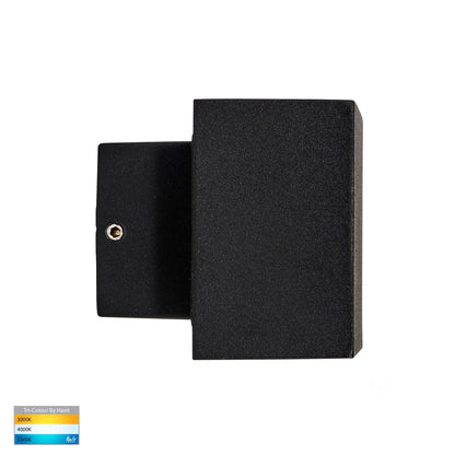 Up & Down Square Wall Light - Black