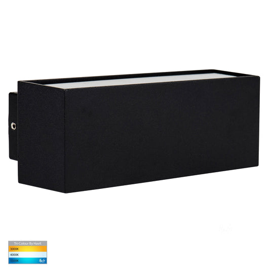 Up & Down Square Wall Light - Black