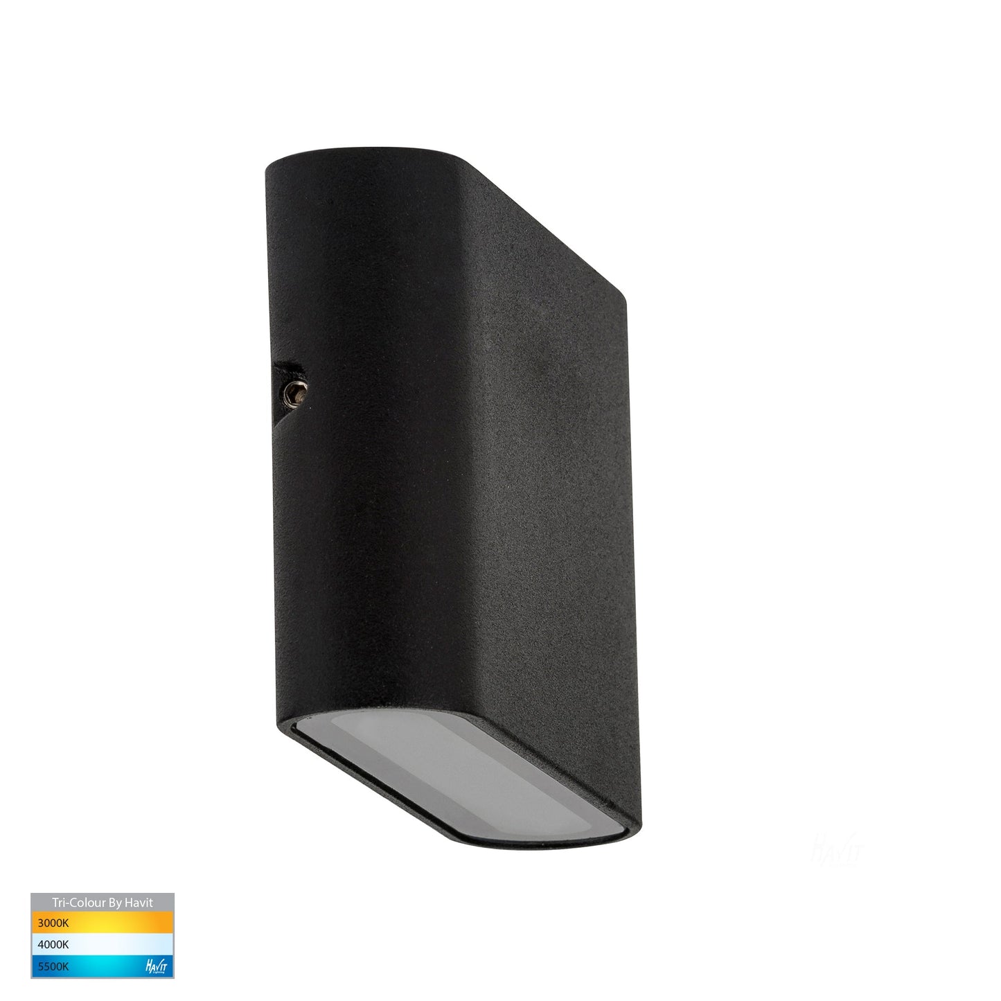Surface Mounted Wall Light  - Black Fixed Down