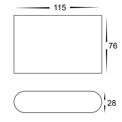 Surface Mounted Wall Light White