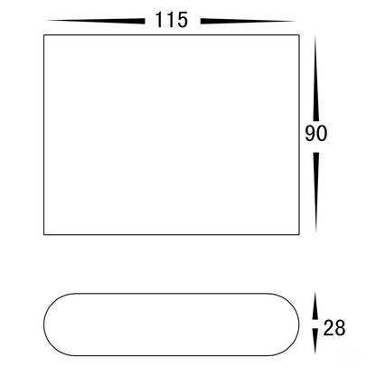 Surface Mounted Up & Down Wall Light Black