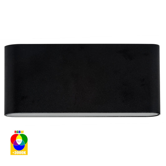 Surface Mounted Wall Light Black  HV3643rgbw-Blk