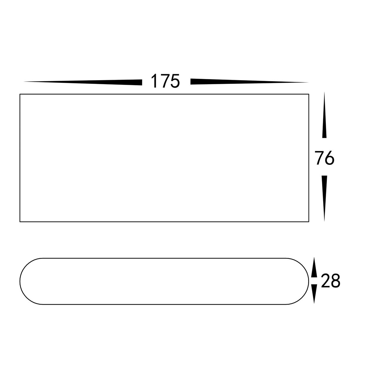 Surface Mounted Wall Light White