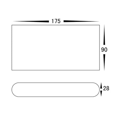 Surface Mounted Up & Down Wall Light Black
