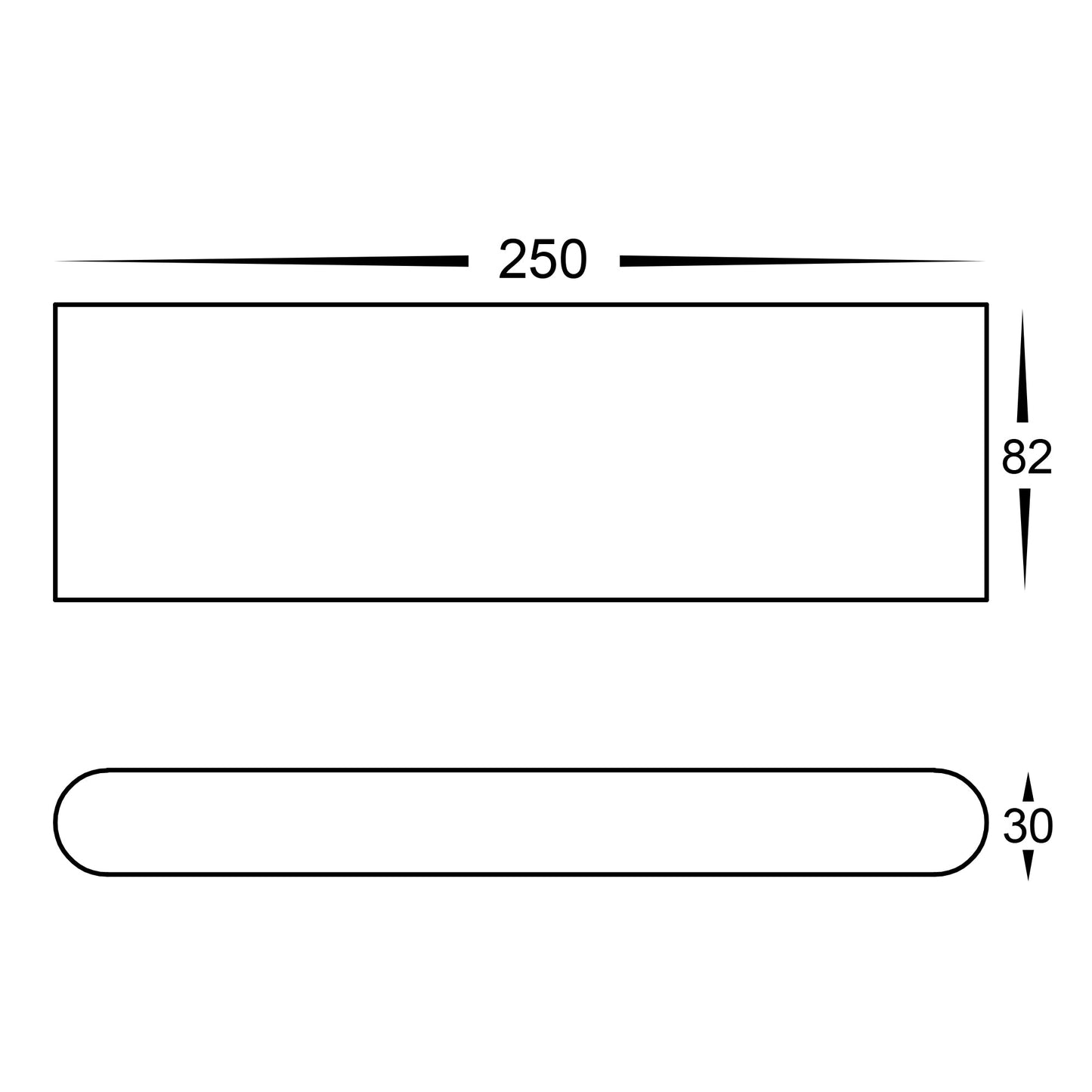 Black Surface Mounted Wall Light