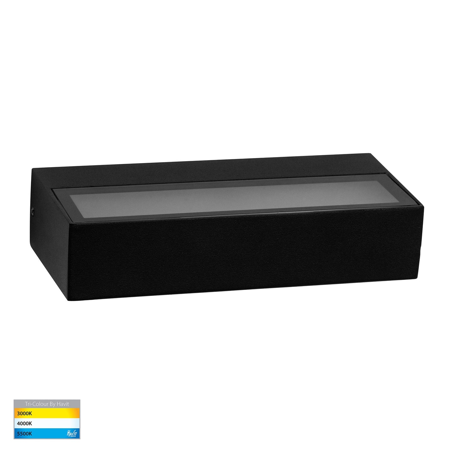 Black Surface Mounted Uplighter Wall Light