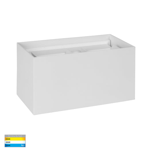 Up & Down Square Wall Light White