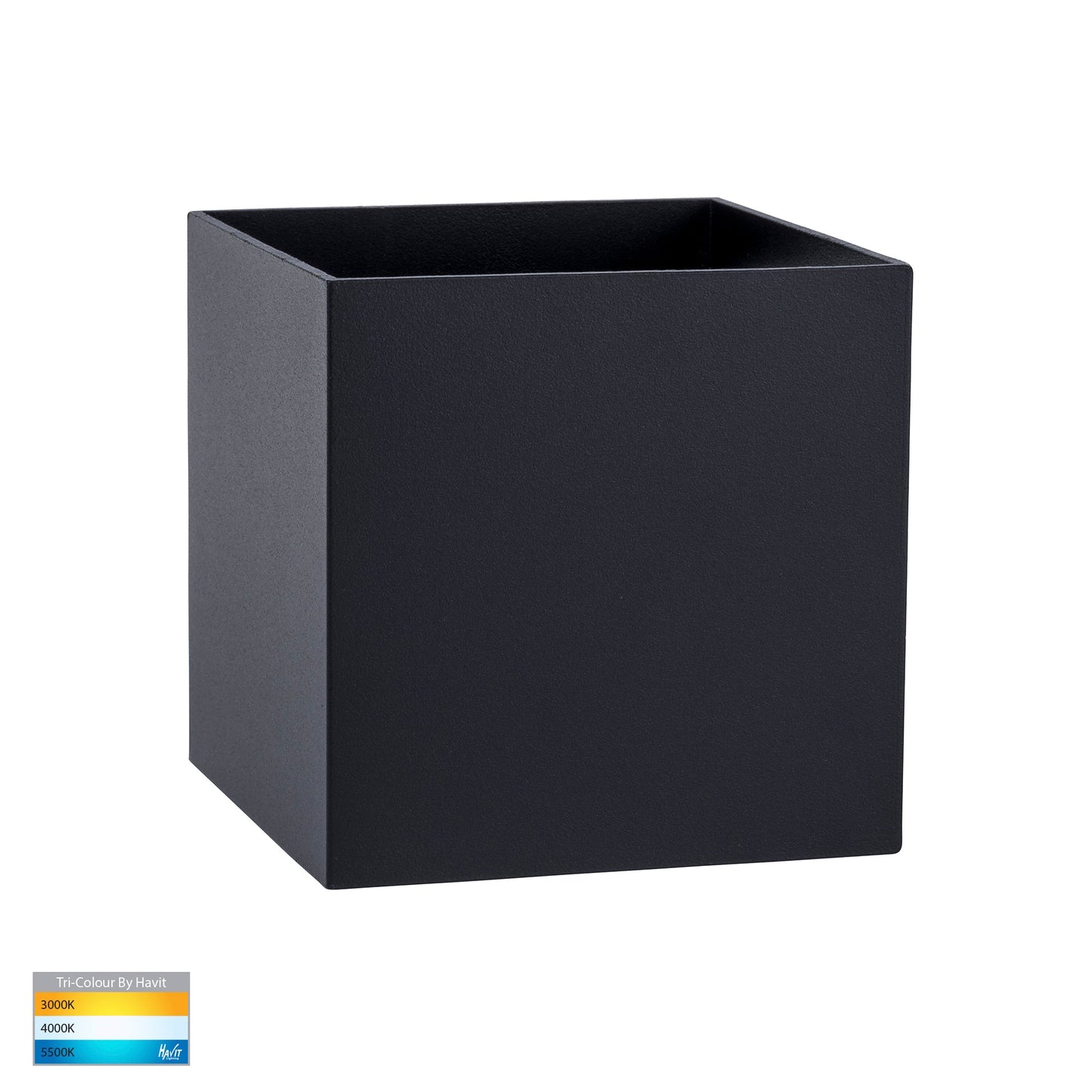 Up & Down Square Wall Light Black HV3658t-Blk-Sq