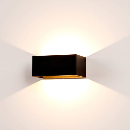 Rectangle Wall Mounted Light Poly Powder Coated Black