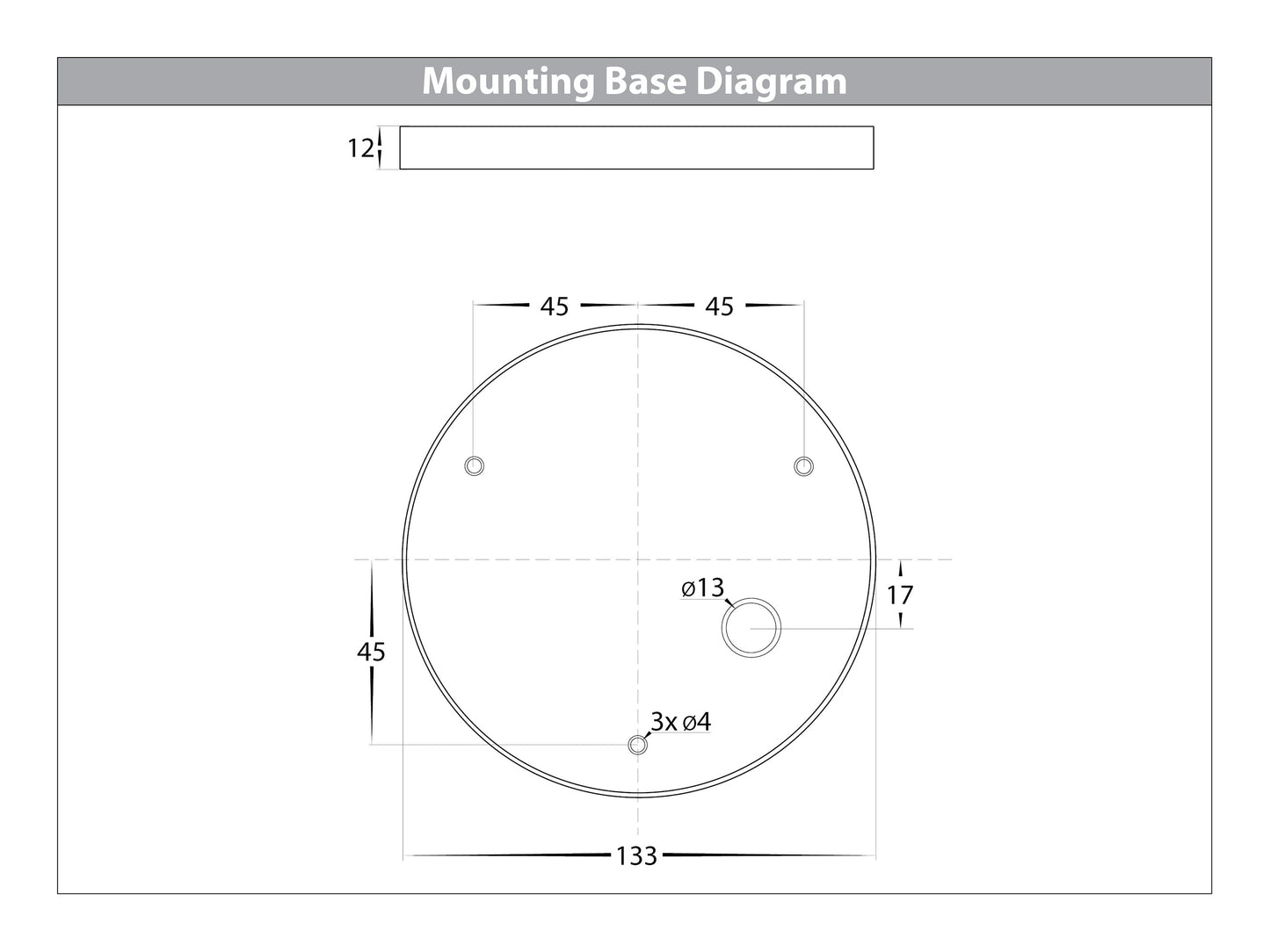 Round Wall Mounted Light Poly Powder Coated White 