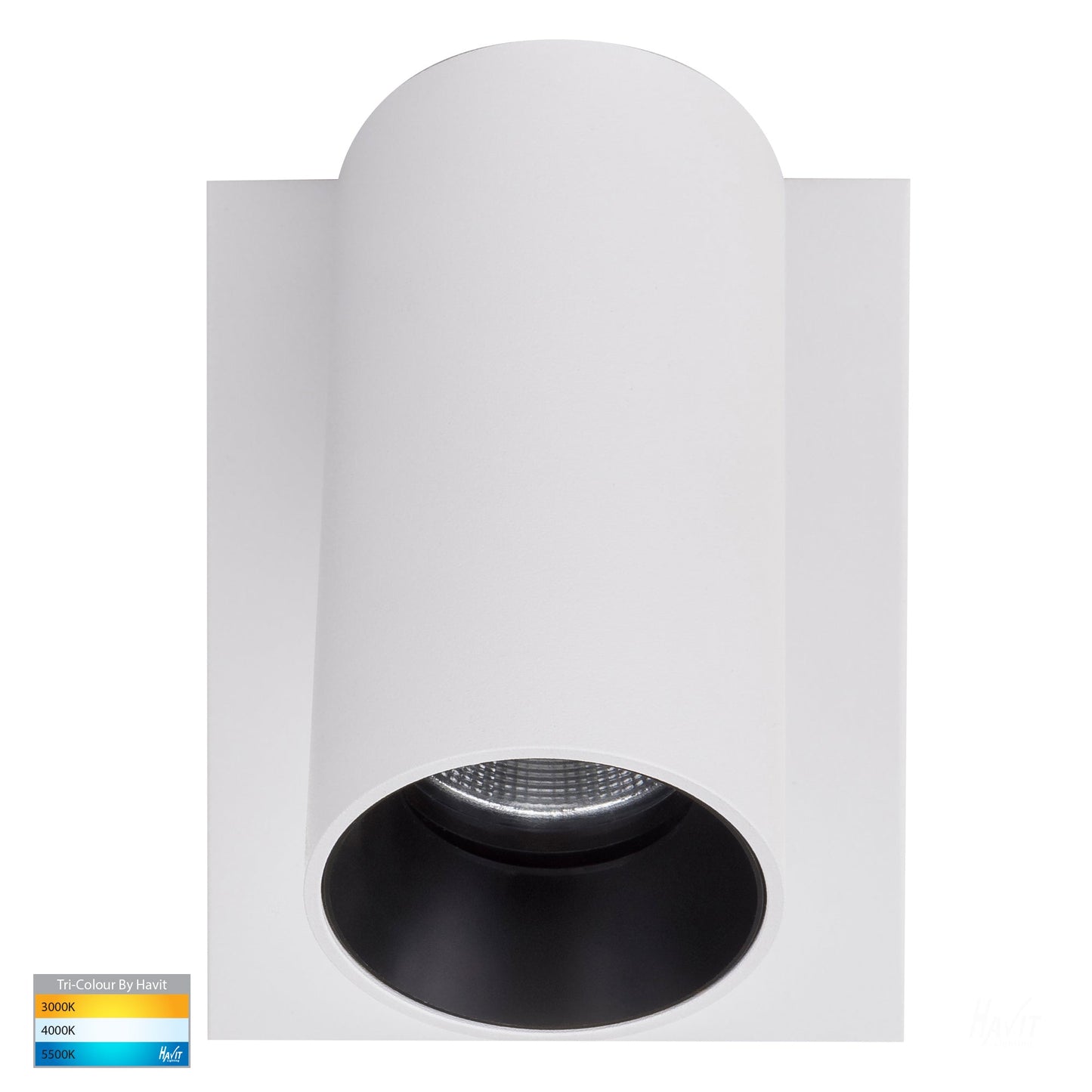 Single Adjustable Wall Pillar Light White