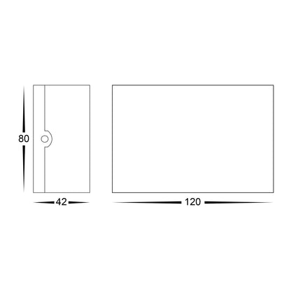 Up & Down Round Wall Light Black