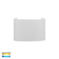 Up & Down Round Wall Light White