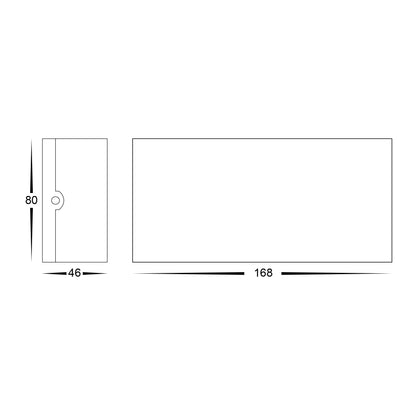 Up & Down Round Wall Light Black
