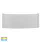 Up & Down Round Wall Light White