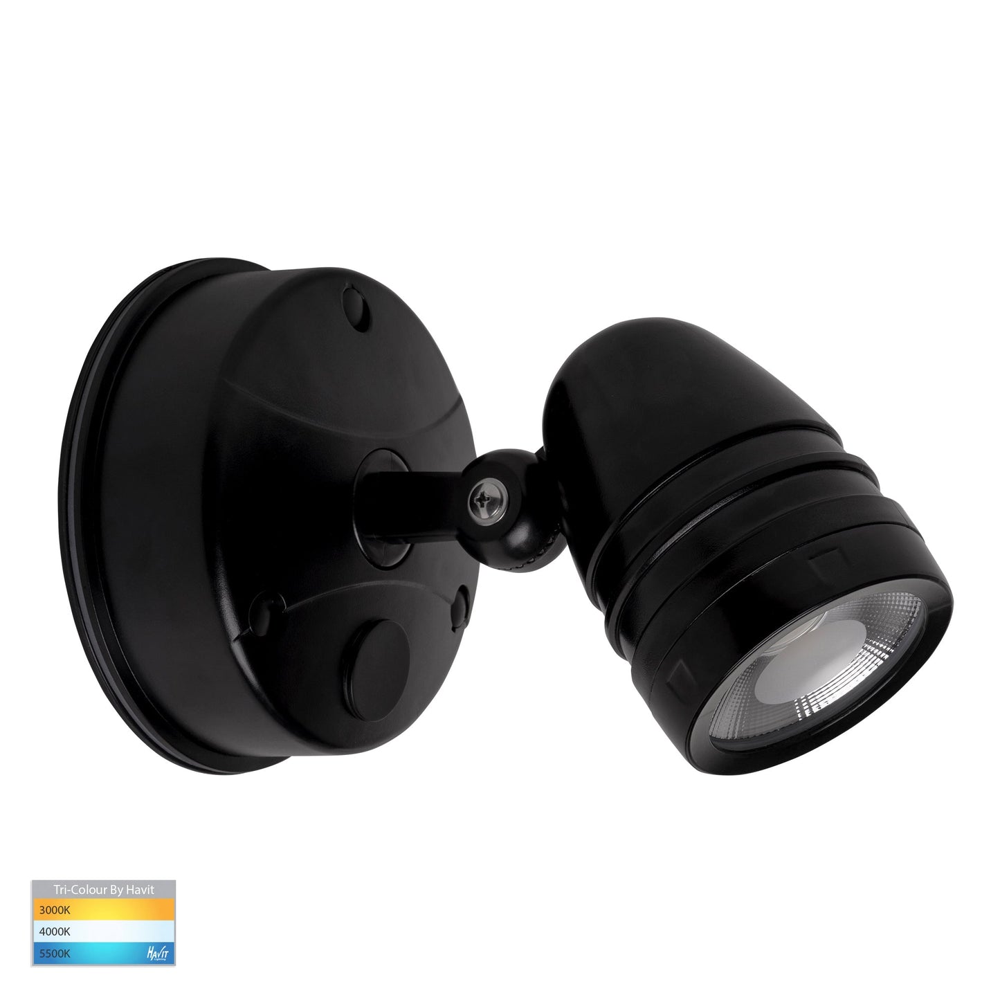 Black Single Adjustable Wall Light