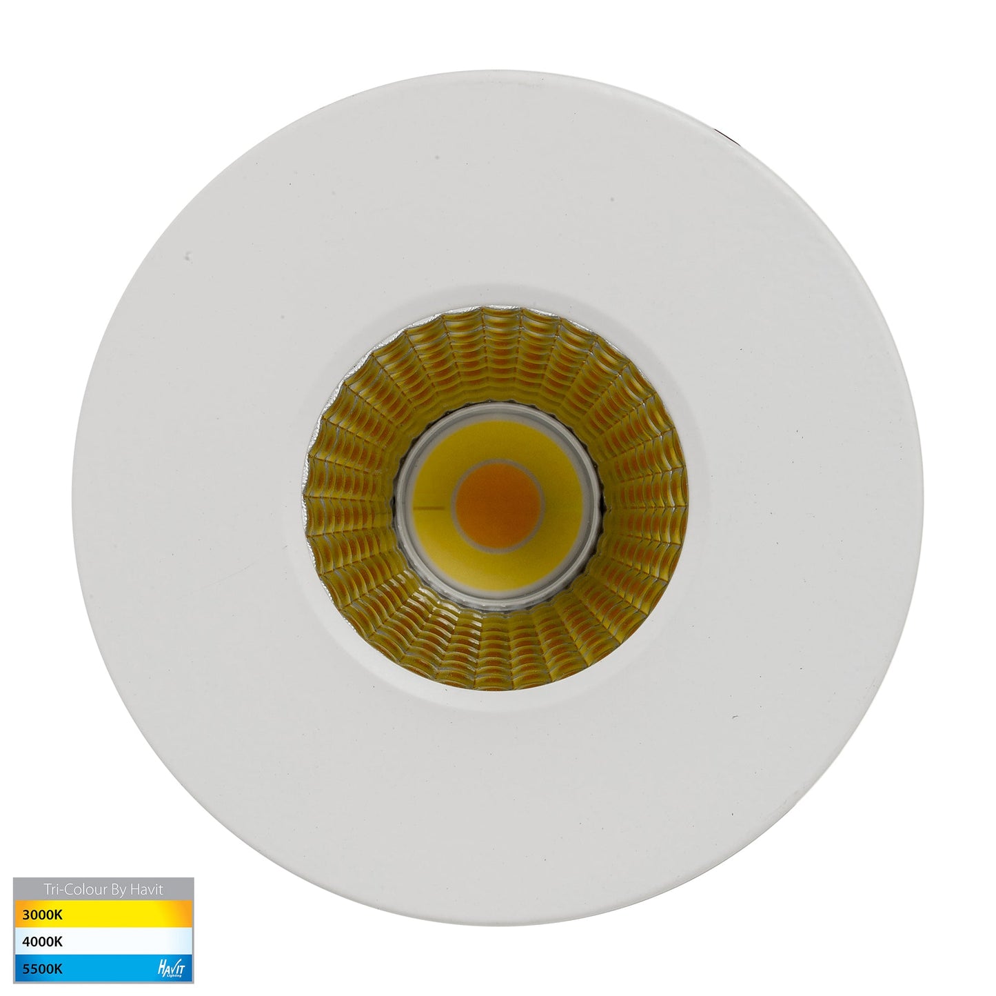 White Fixed Downlight 70mm Cutout