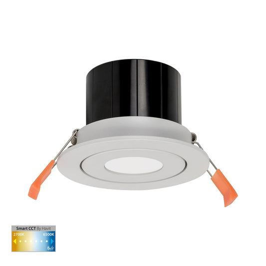 White Tilt WIFI Downlight 90mm Cutout