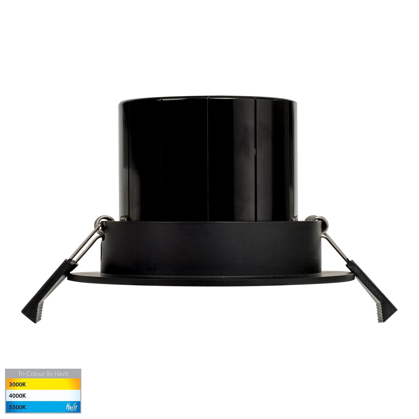 Black Tilt Downlight 90mm Cutout