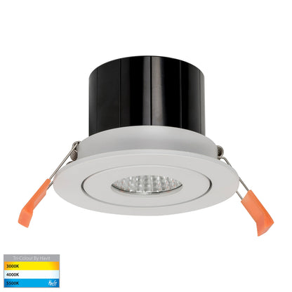 White Tilt Downlight 90mm Cutout