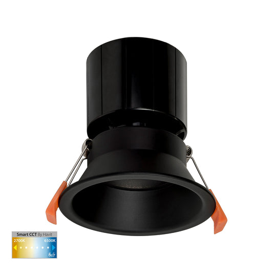 Black Deep Fixed WIFI Downlight 90mm Cutout