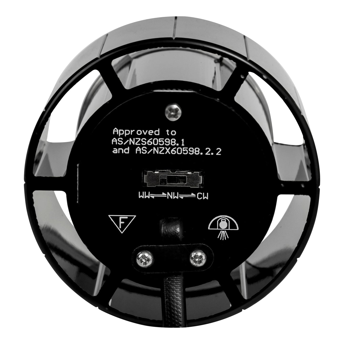 Black Tilt Downlight 90mm Cutout