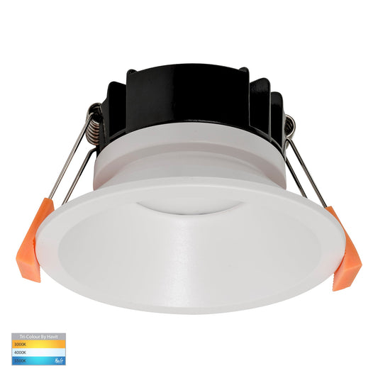 White Fixed Pc Downlight 90mm Cutout HV5528t-Wht