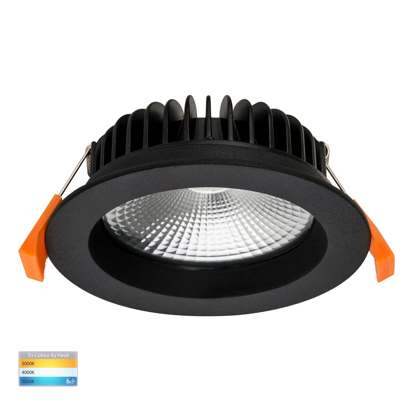 Black Downlight 90mm Cutout HV5530t-Blk