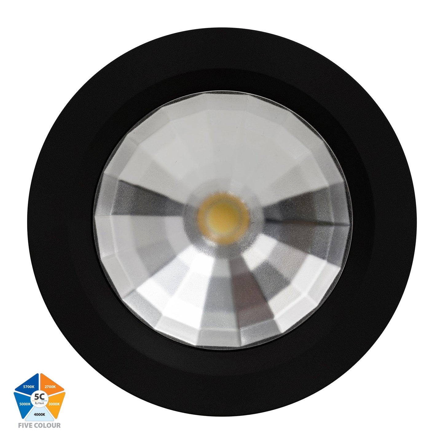 Black Downlight 90mm Cutout  HV5531t-Blk