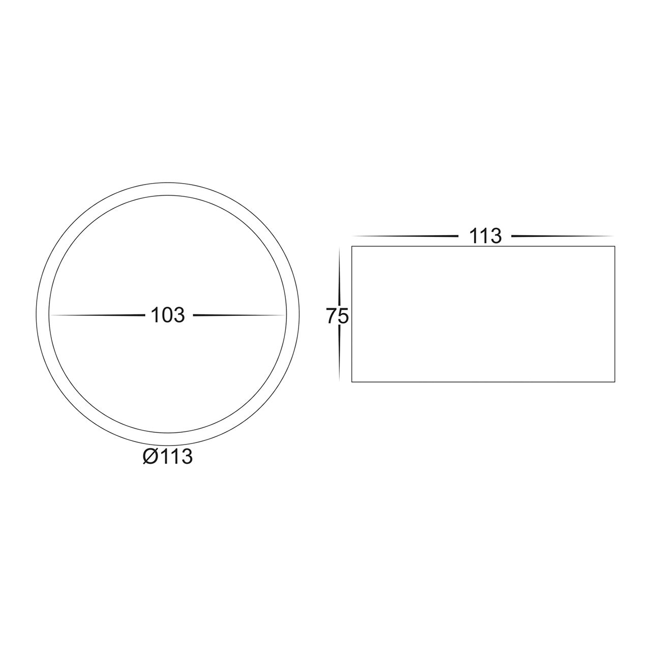 Surface Mounted Round Downlight HV5803t