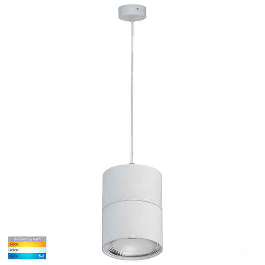 White Round Single Pendant HV5803t-Wht-P