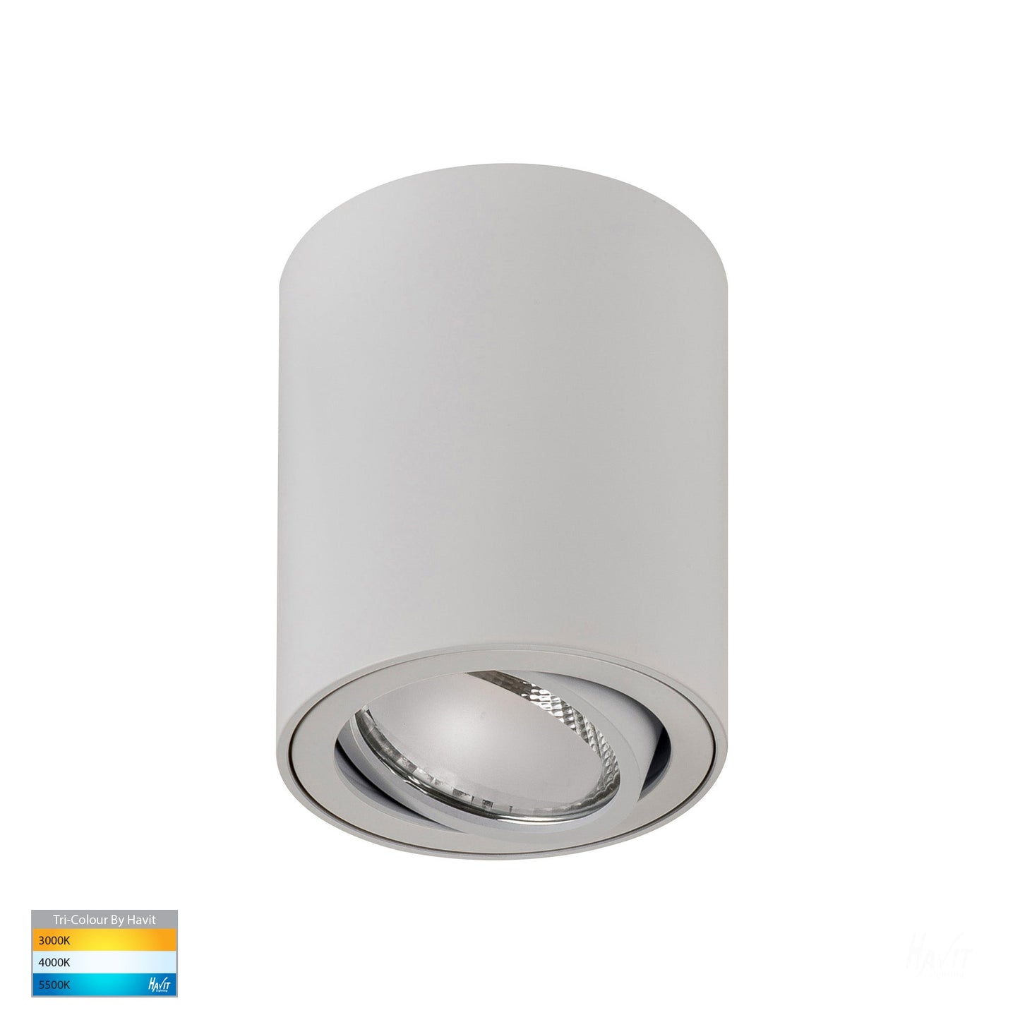 White Surface Mounted Adjustable Round Downlight  HV5812t-Wht