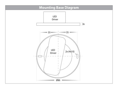 Surface Mounted Adjustable Round Downlight HV5813t