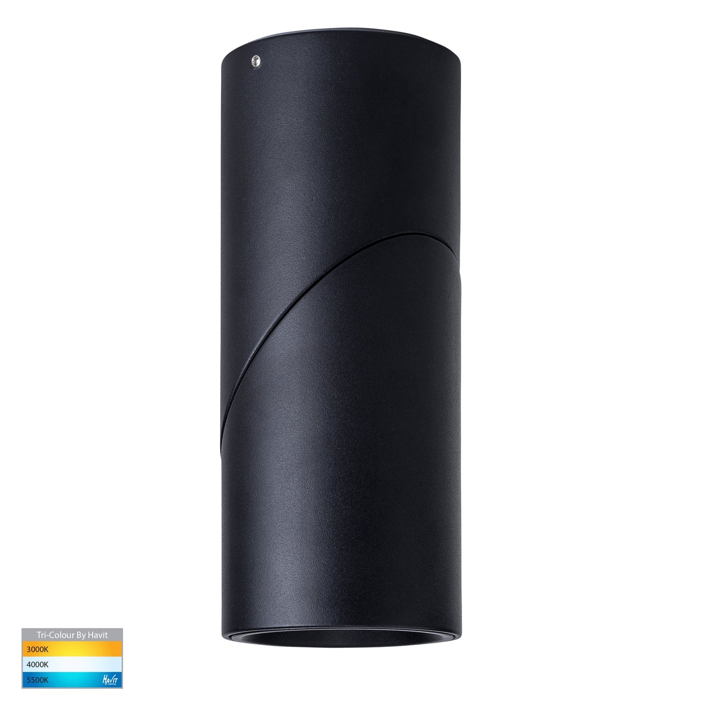 Black Surface Mounted Rotatable Round Downlight HV5823t-Blk