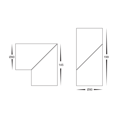 Black Surface Mounted Rotatable Round Downlight HV5824t-Blk