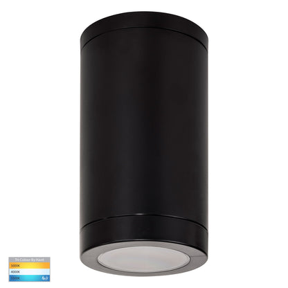 Black Surface Mounted Round Polycarb Downlight HV5831t-Blk