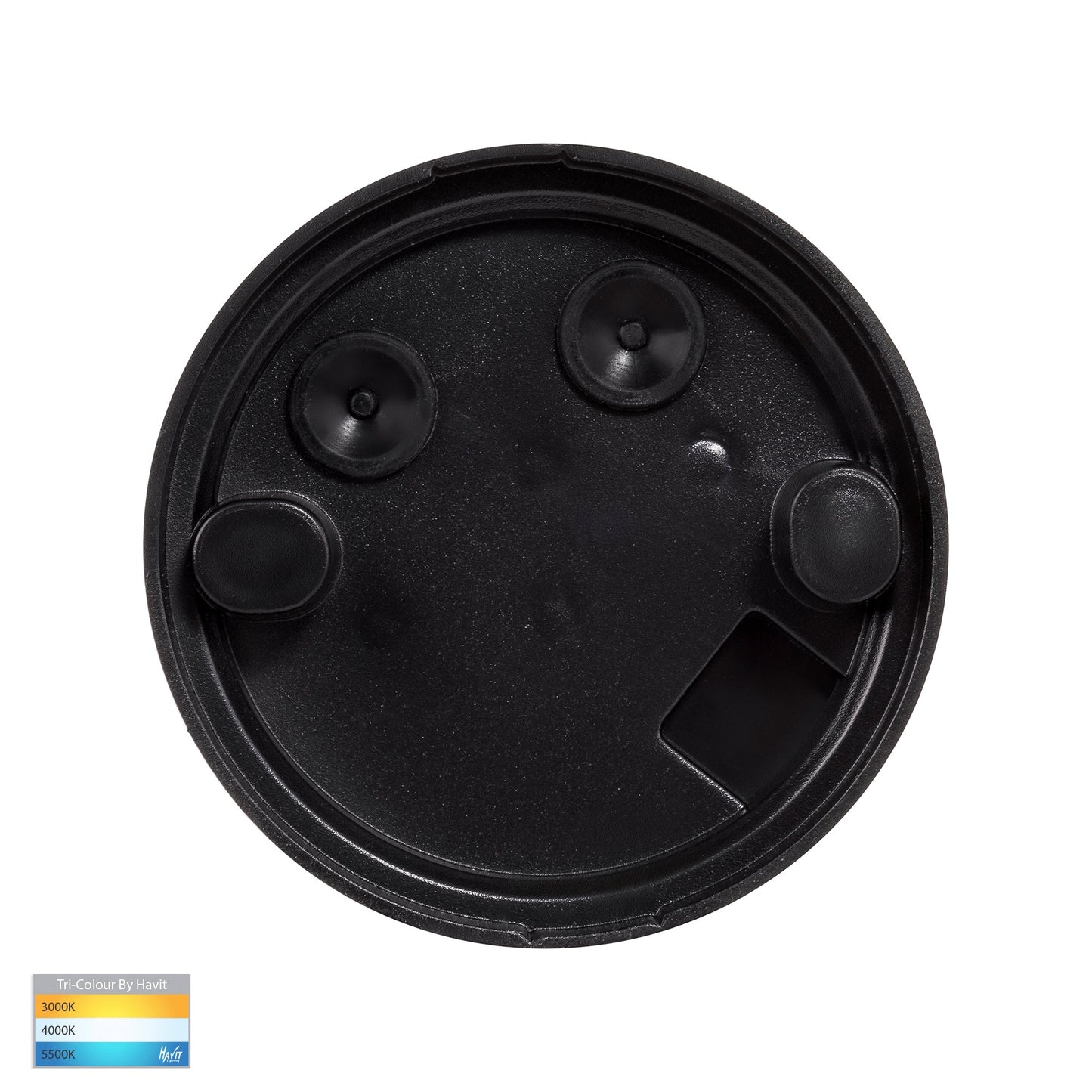 Black Surface Mounted Round Polycarb Downlight HV5831t-Blk