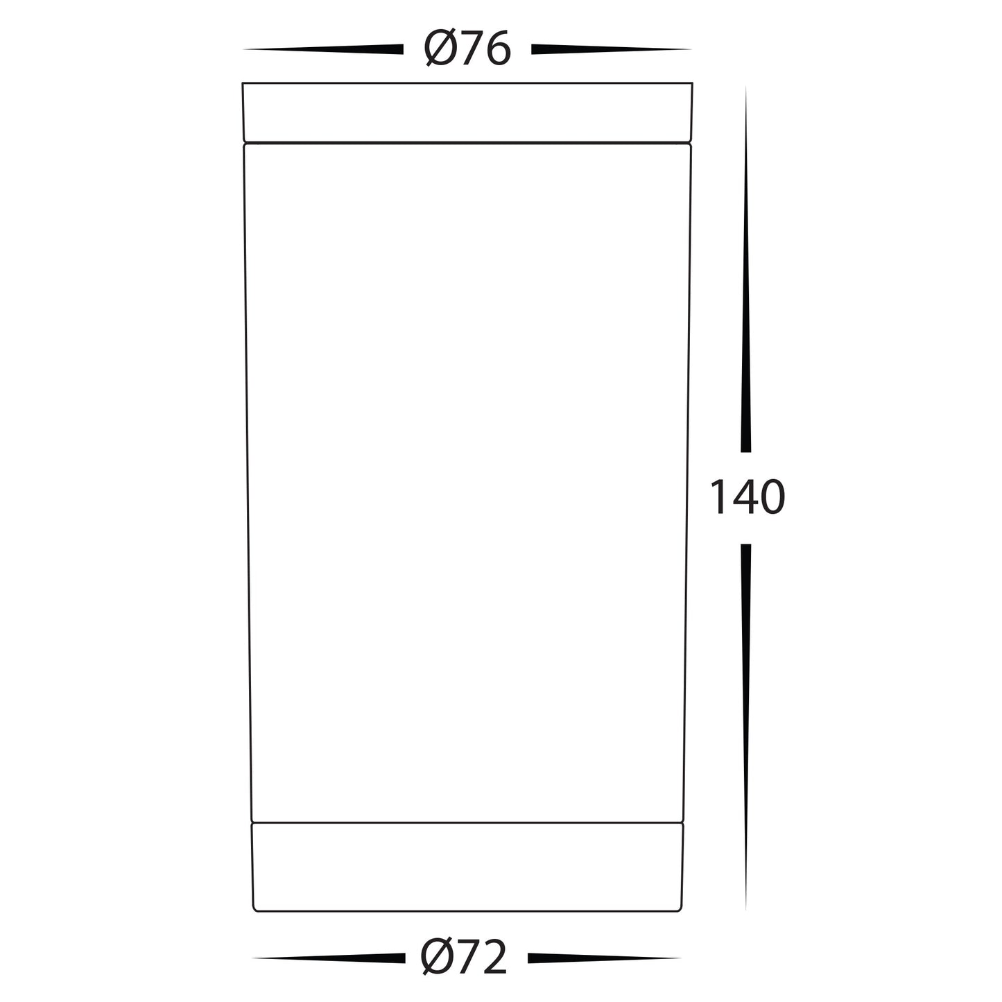 White Surface Mounted Round Polycarb Downlight HV5831t-Wht