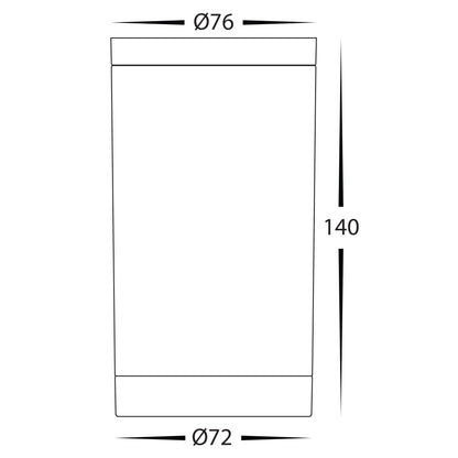 White Surface Mounted Round Polycarb Downlight HV5831t-Wht