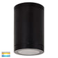 Black Surface Mounted Round Polycarb Downlight  HV5832t-Blk