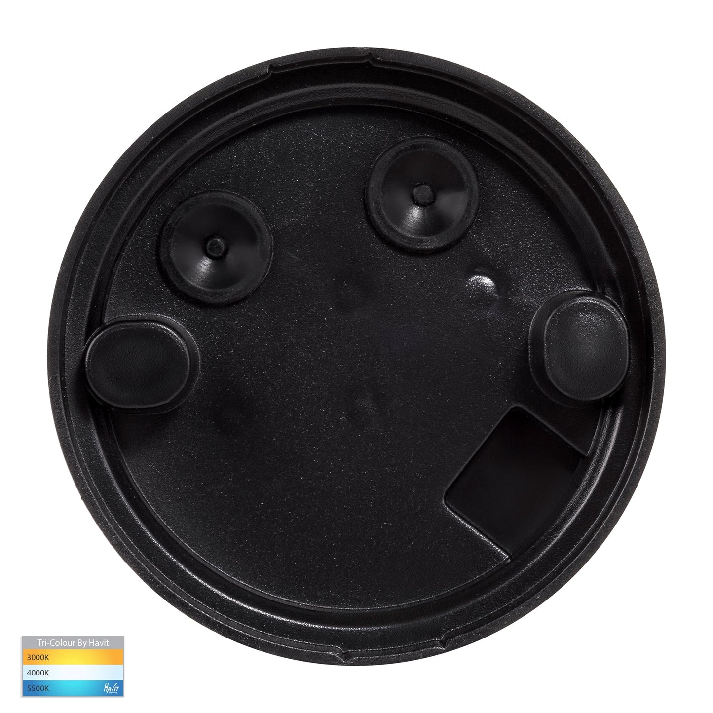 Black Surface Mounted Round Polycarb Downlight HV5832t-Blk