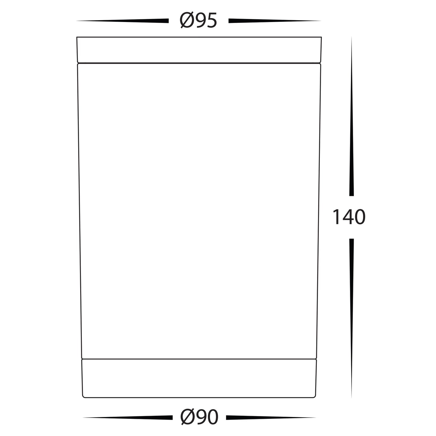 White Surface Mounted Round Polycarb Downlight HV5832t-Wht