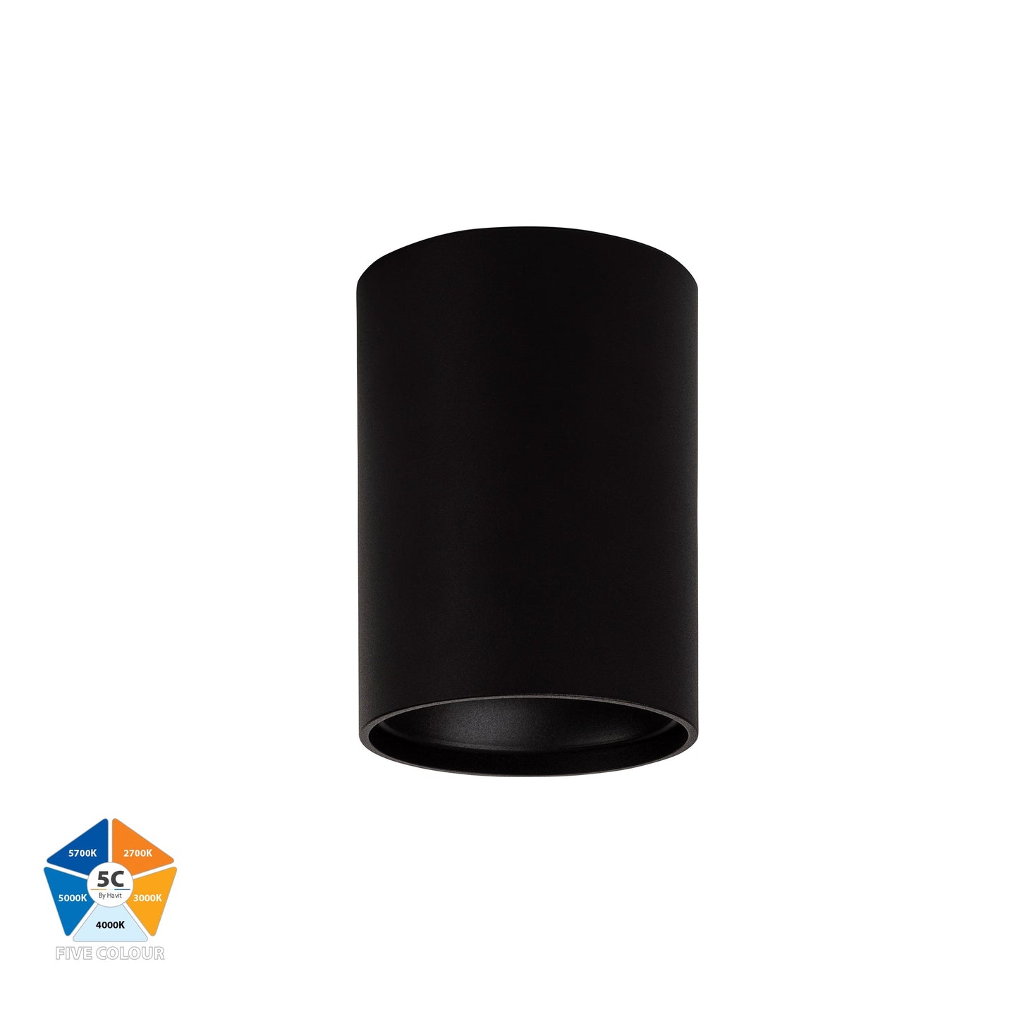 Black Surface Mounted Round Downlight